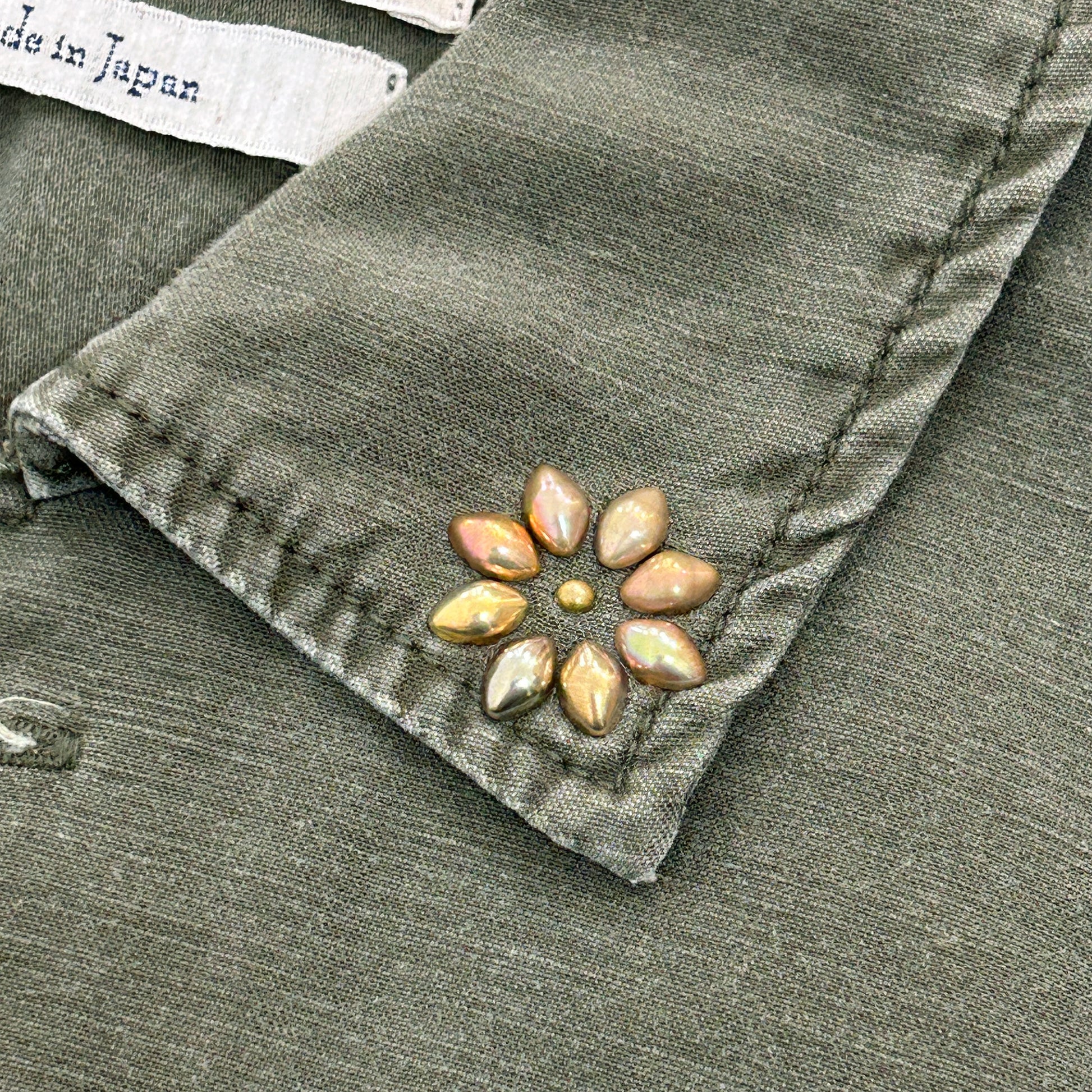 MILITARY SHIRT(⼩花スタッズ)