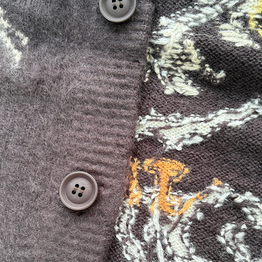 Brushed knit cardigan (skort pattern)