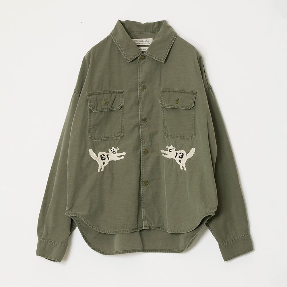 WIDE MILITARY SHIRT(刺繍:虎)