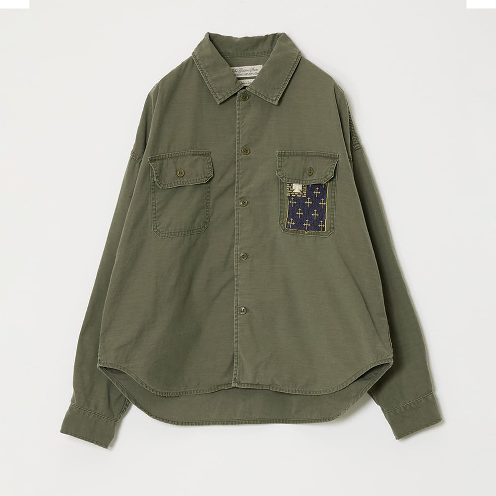 WIDE MILITARY SHIRT(자수:JAPAN)