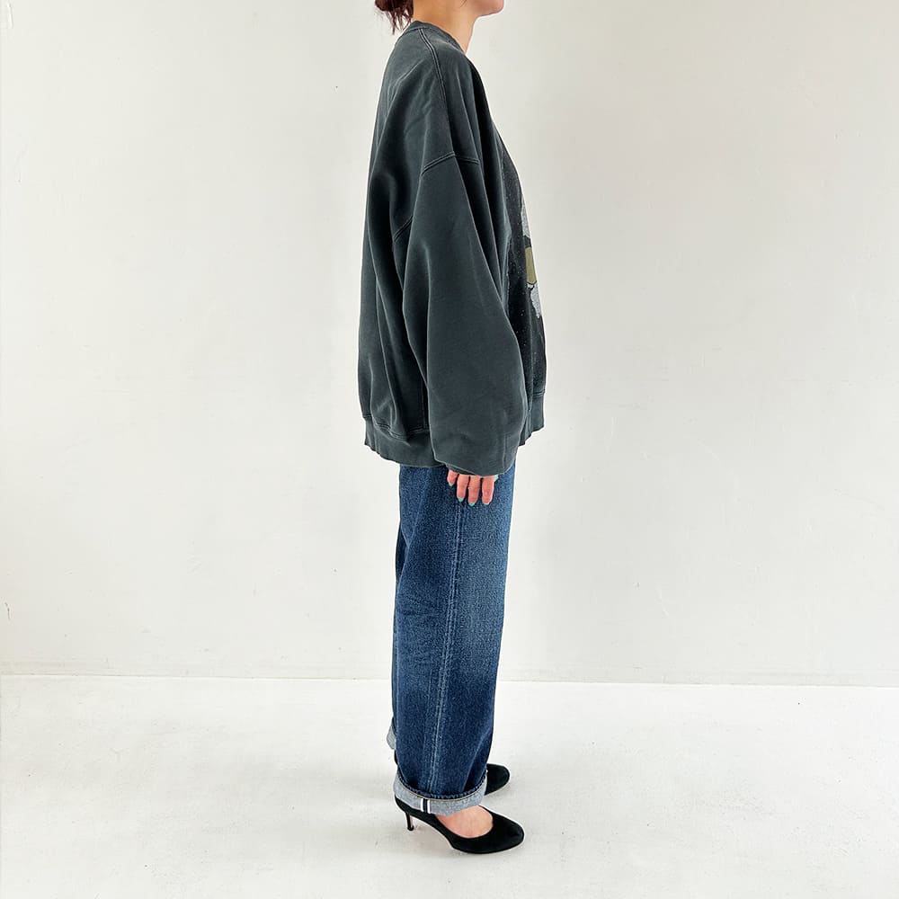 Double SP processed fleece crew (MEGANE)