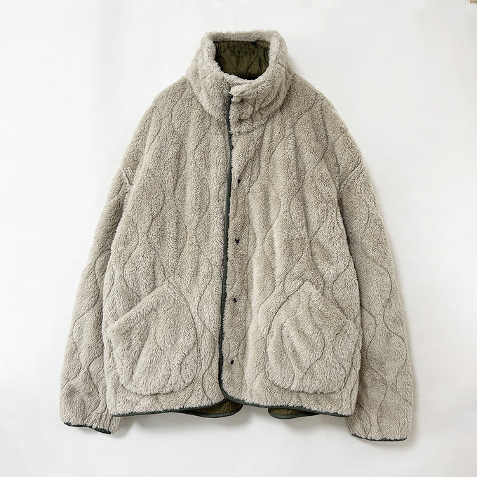 Nylon lip boa reversible JKT