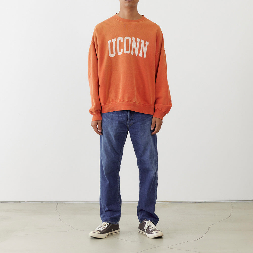 Tanned &amp; painted fleece crew (UCONN)