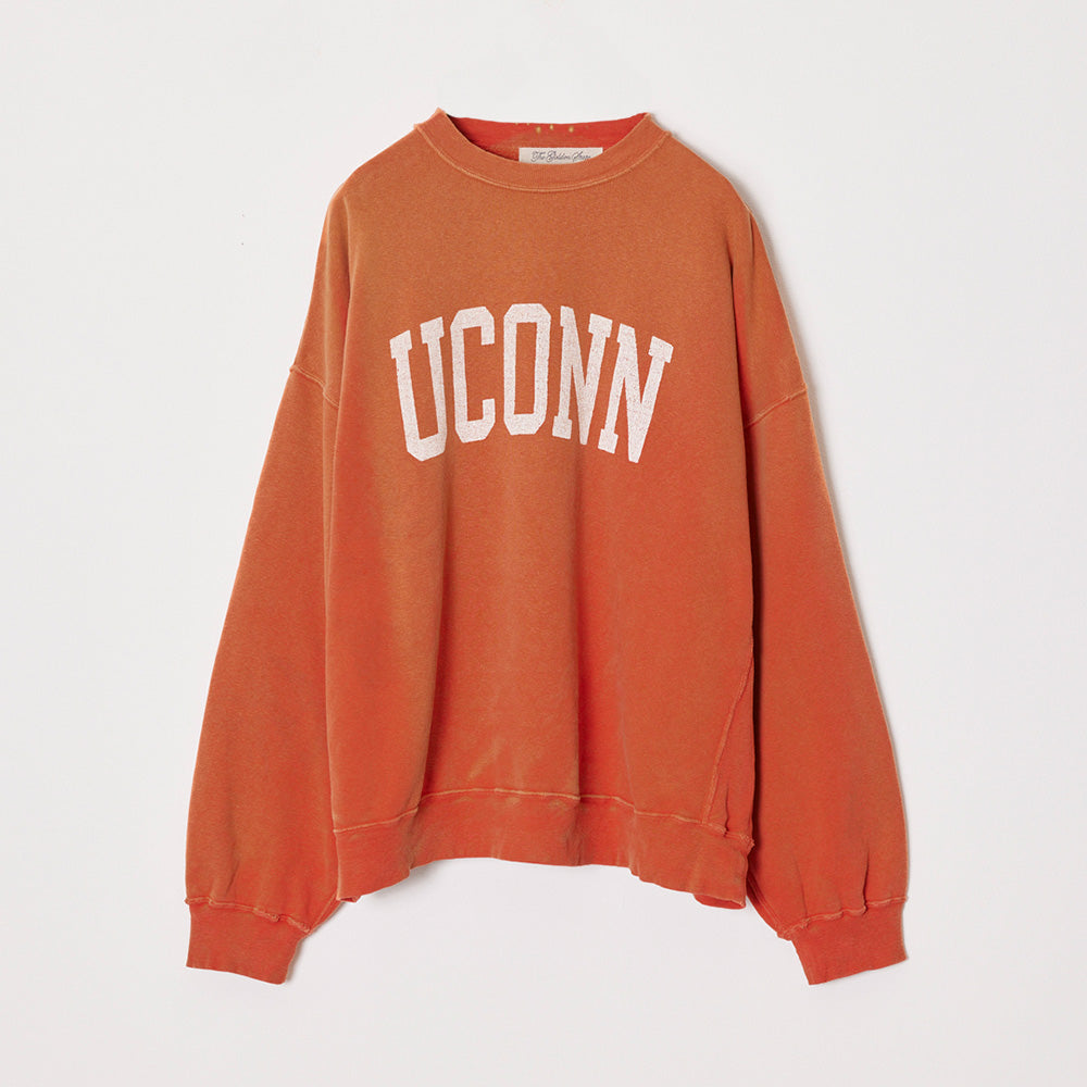 Tanned & painted fleece crew (UCONN)