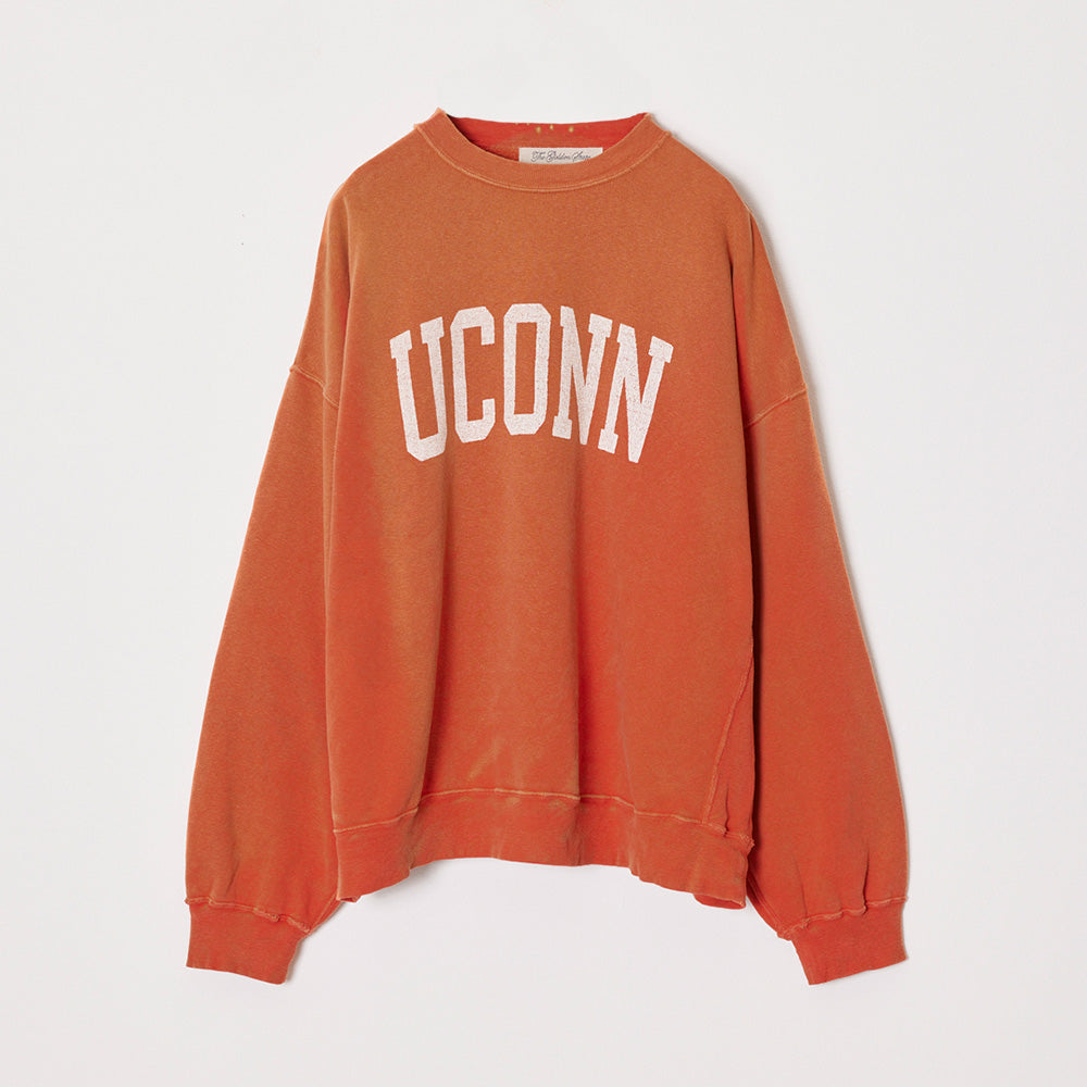 Tanned &amp; painted fleece crew (UCONN)