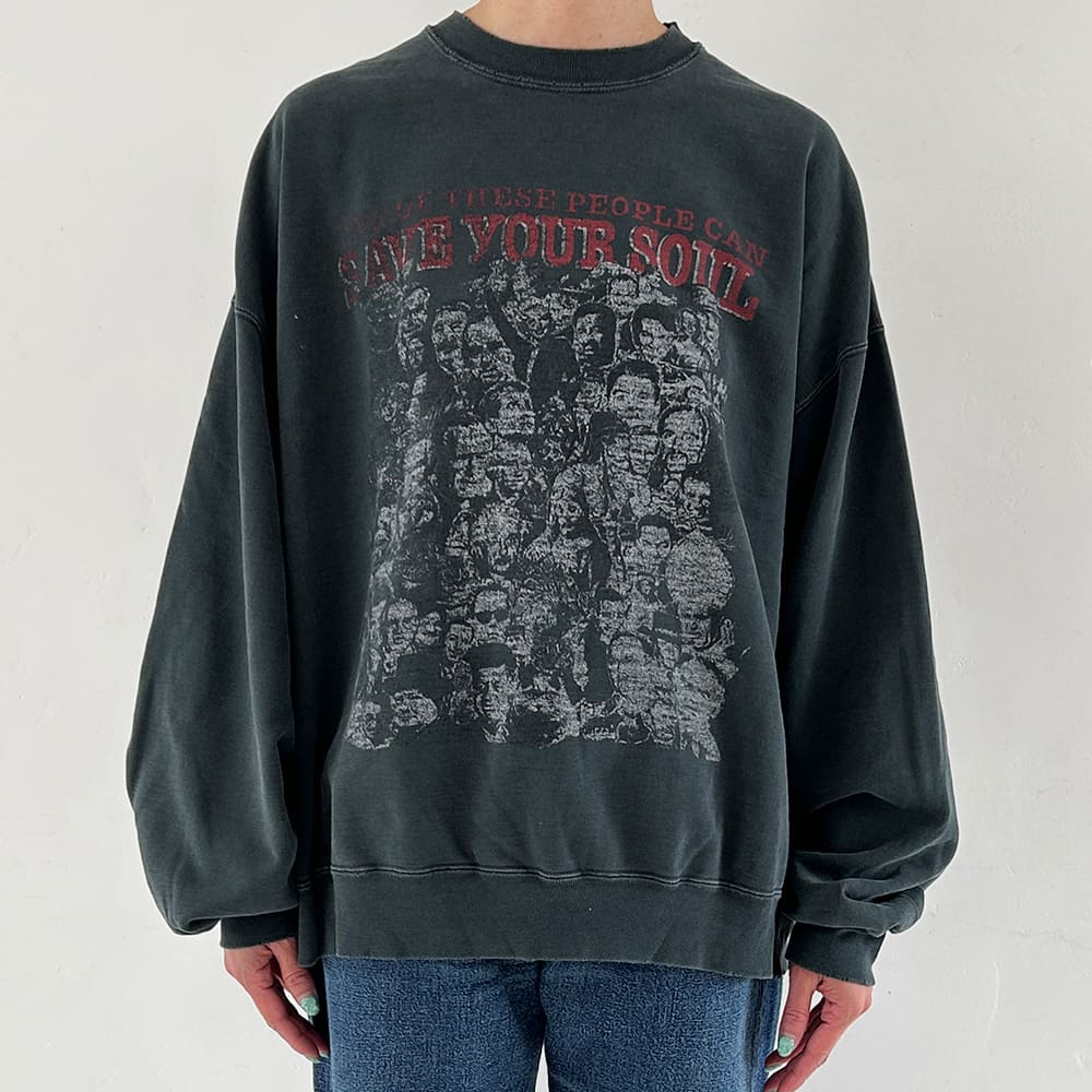 Double SP processed fleece crew (SAVE YOUR SOUL)