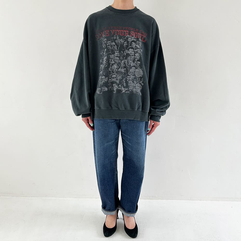 Double SP processed fleece crew (SAVE YOUR SOUL)