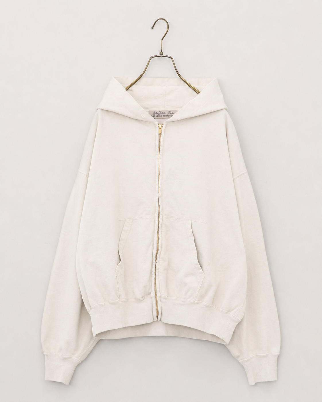 SP processed Supima fleece lining zip hoodie