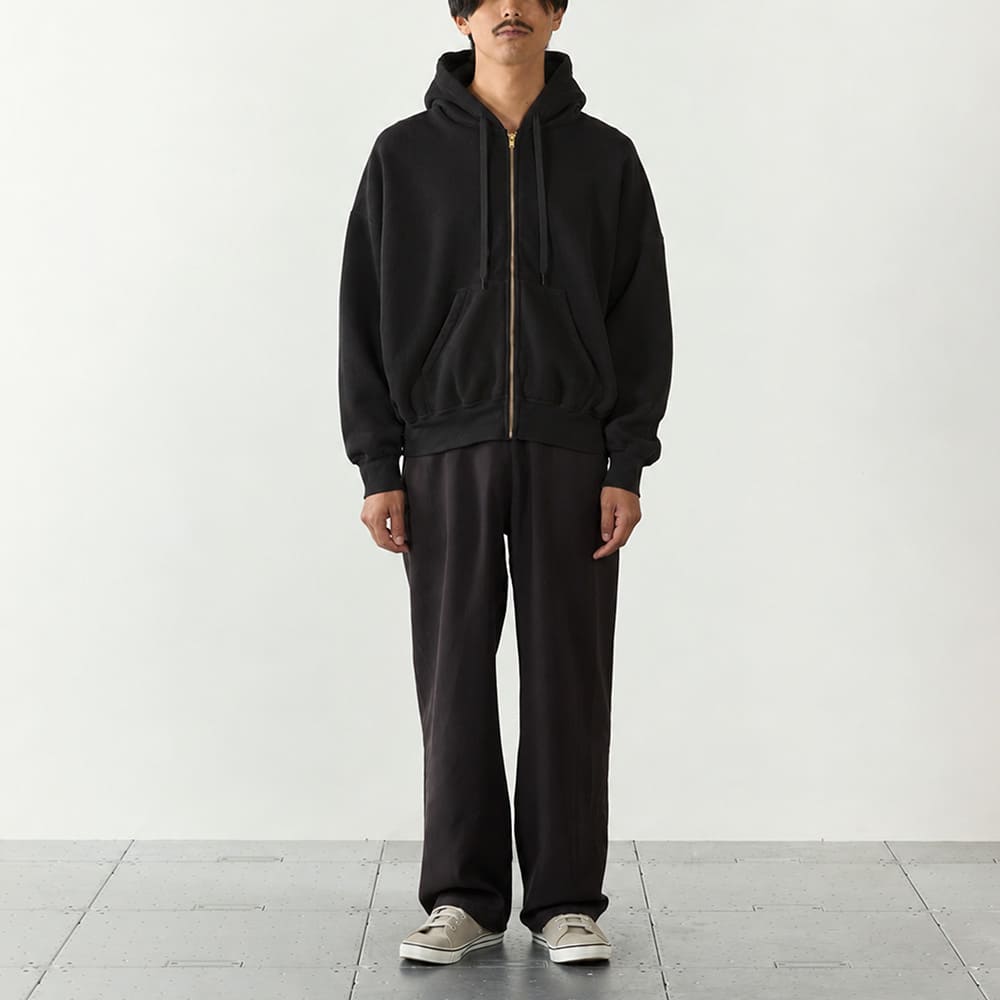 レミレリーフ　シルク混　ネップジップパーカー　スウェット　裏毛　シンプル　M REMI RELIEF（レミレリーフ公式サイト）Official Online Store