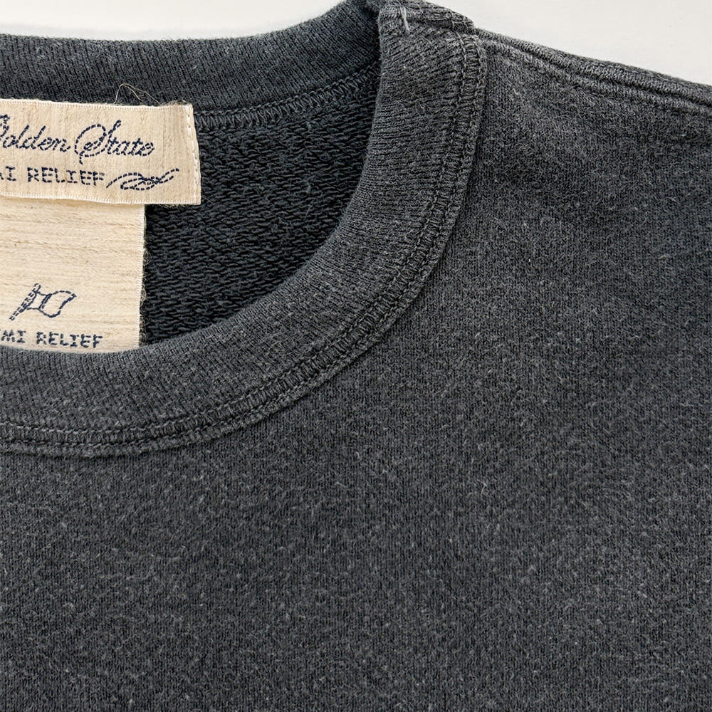 Vintage Brushed-back Crew Neck Sweatshirt (Plain)
