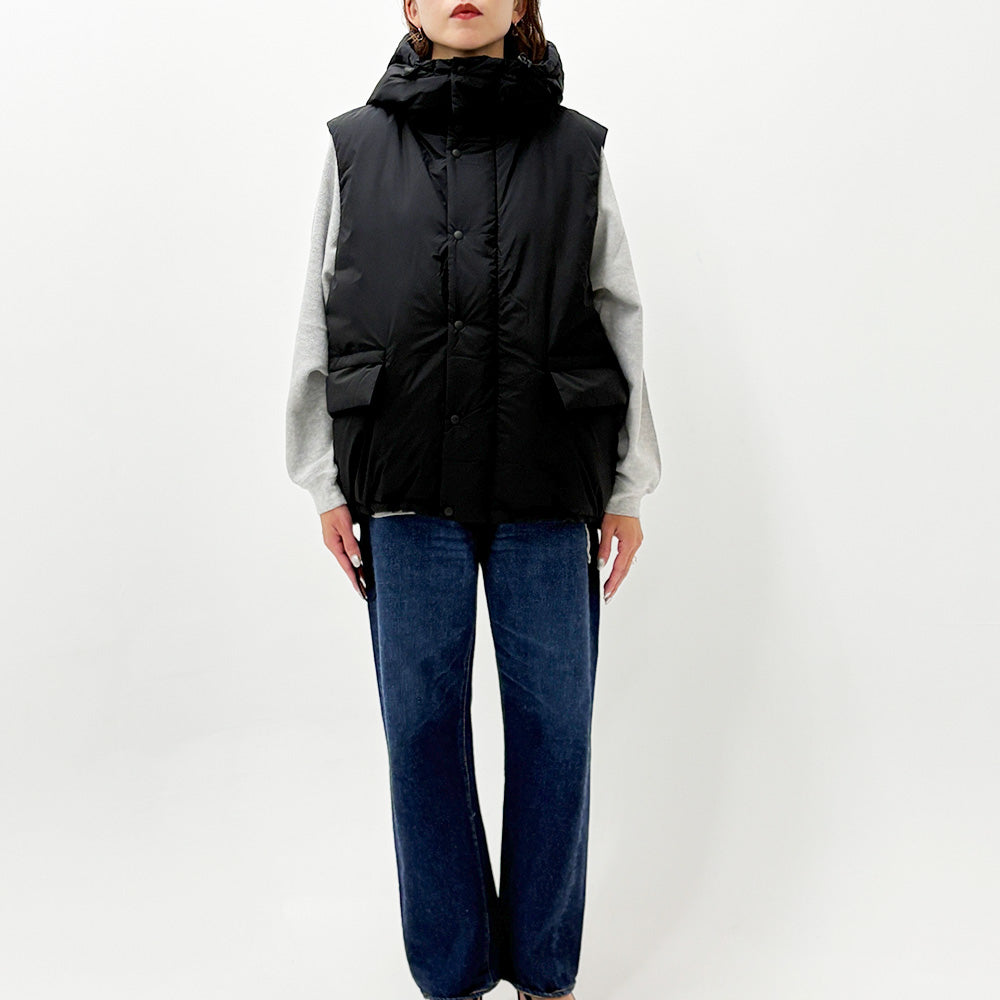 초경량 나일론 야외 다운 JKT 후디