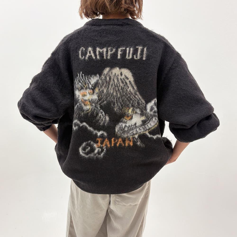 起毛ニットカーデ(スカ柄)