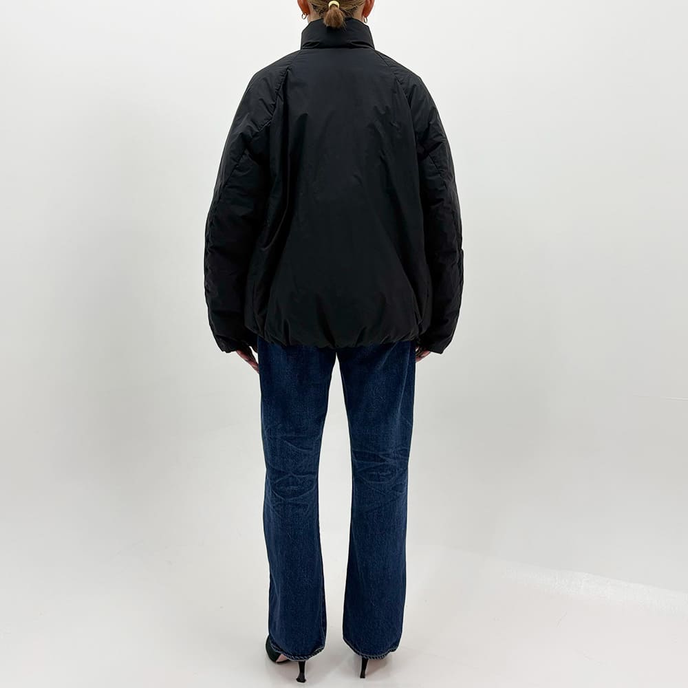 초경량 나일론 스탠드 칼라 다운 재킷