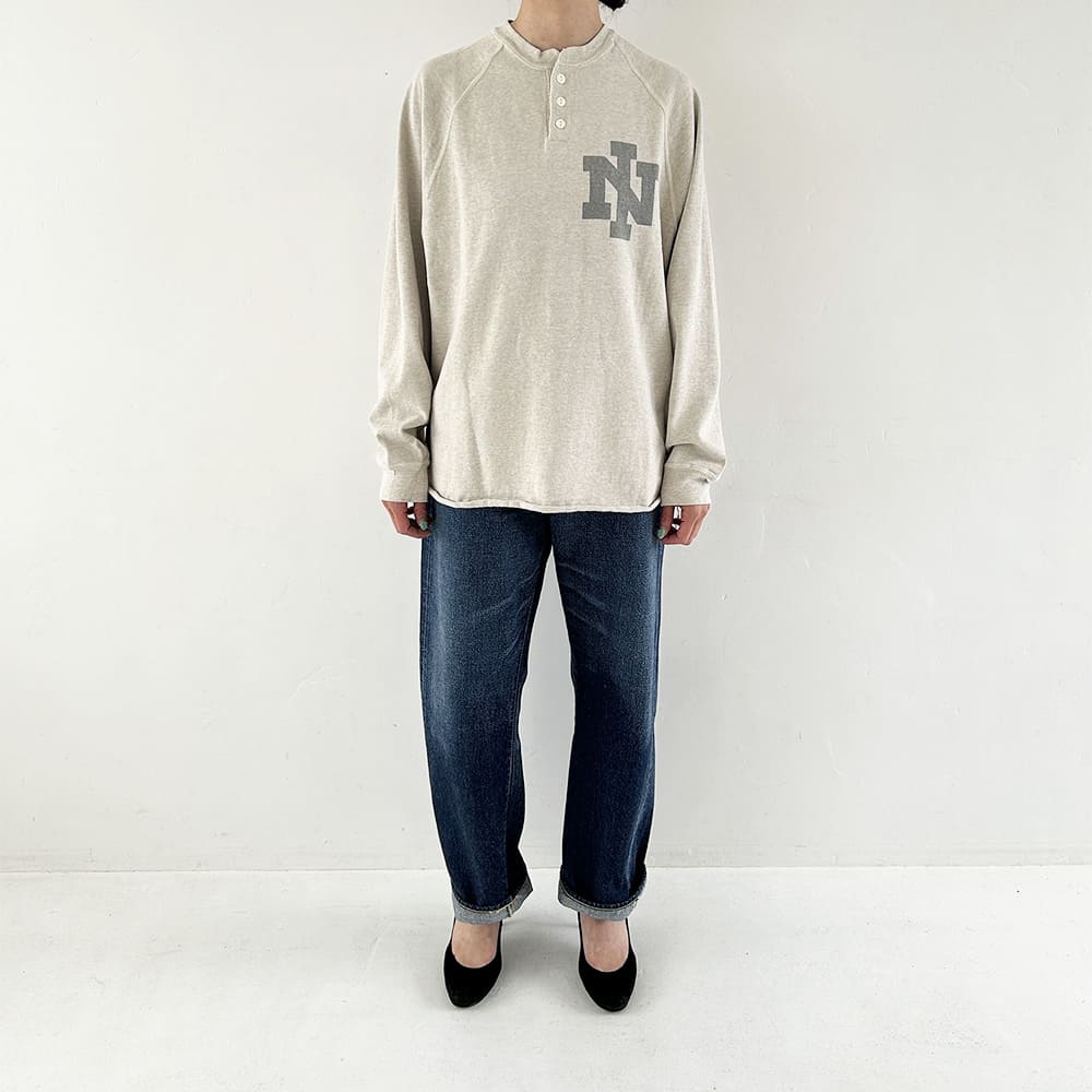 タグ付き新品☆REMI RELIEF/レミレリーフ HENLY L/S Tシャツ REMI RELIEF tシャツ RELIEF(レミレリーフ) 別注LW加工20/-天竺