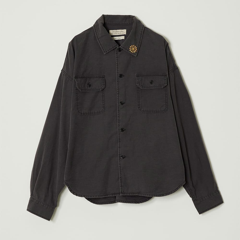 WIDE MILITARY SHIRT(大花スタッズ)