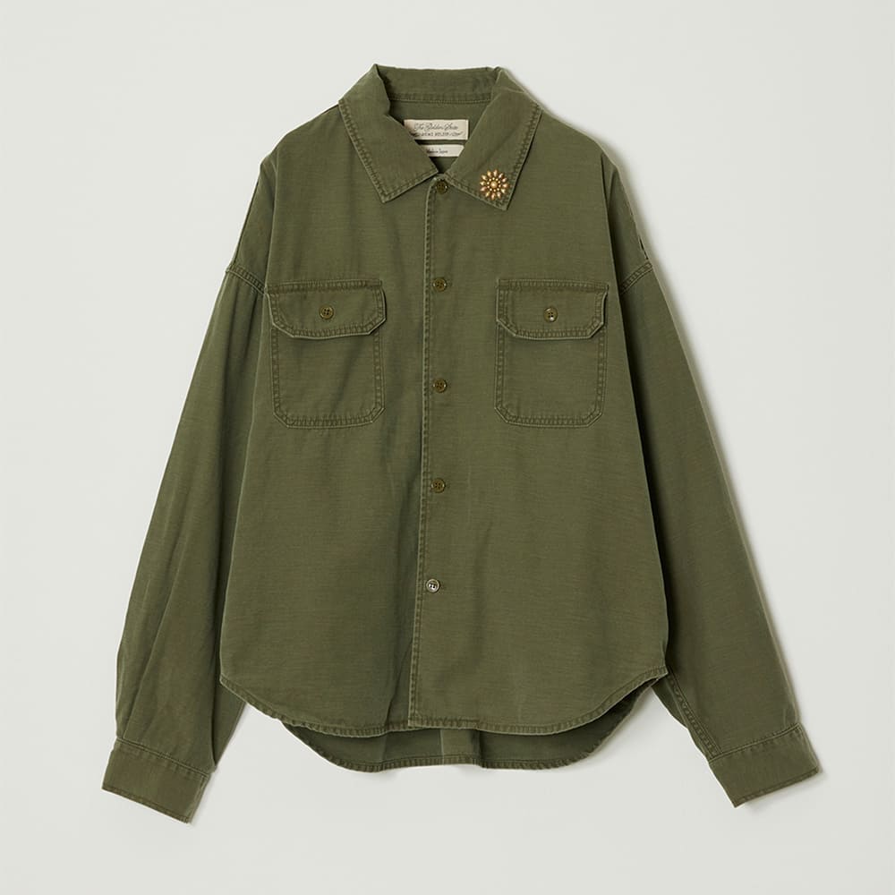WIDE MILITARY SHIRT(大花スタッズ)