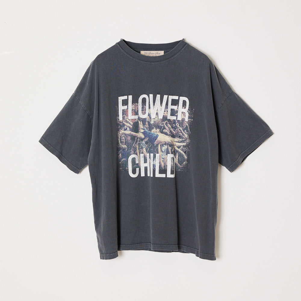 HARD SP가공 20/-천축 BIG 사이즈 T(FLOWER CHILD)