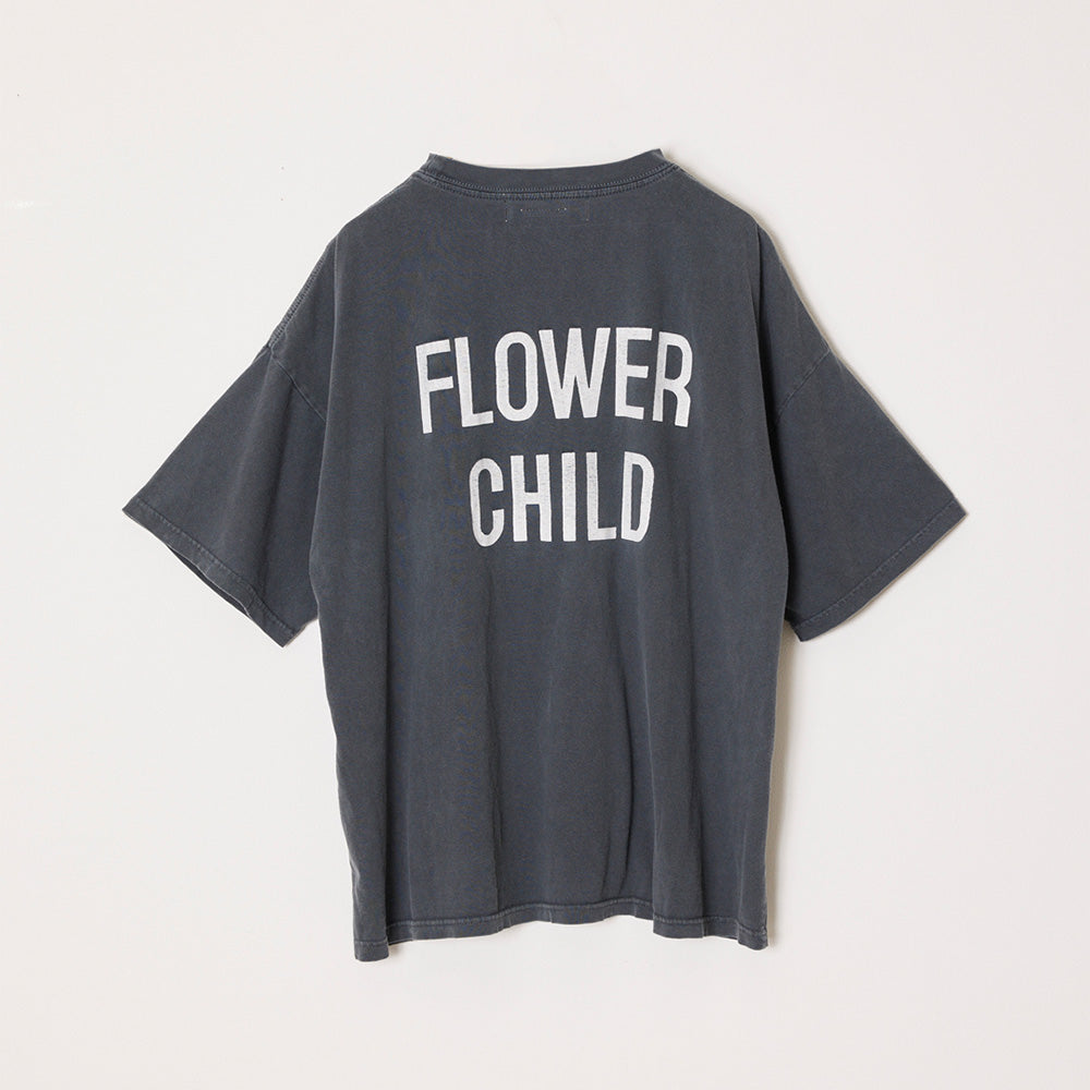 HARD SP가공 20/-천축 BIG 사이즈 T(FLOWER CHILD)