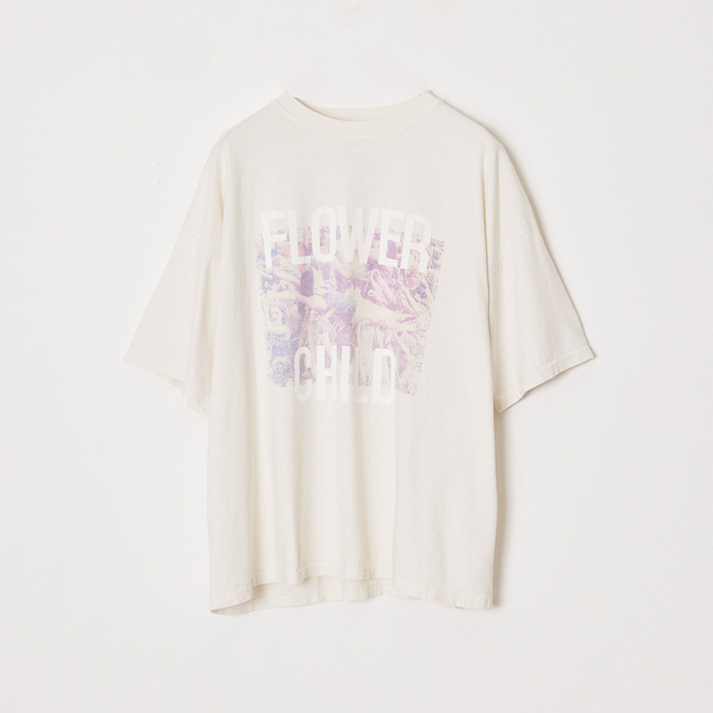 HARD SP가공 20/-천축 BIG 사이즈 T(FLOWER CHILD)