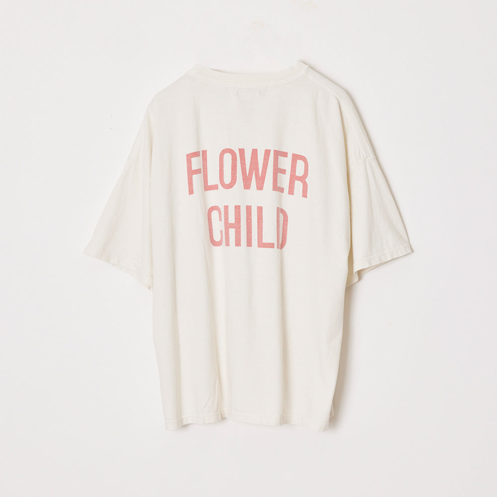 HARD SP가공 20/-천축 BIG 사이즈 T(FLOWER CHILD)