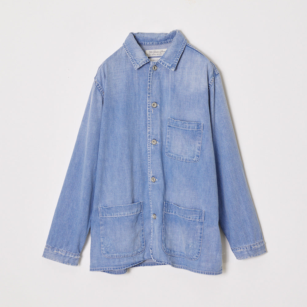 7.5Oz DENIM coverall SHIRT (embroidery: skull)