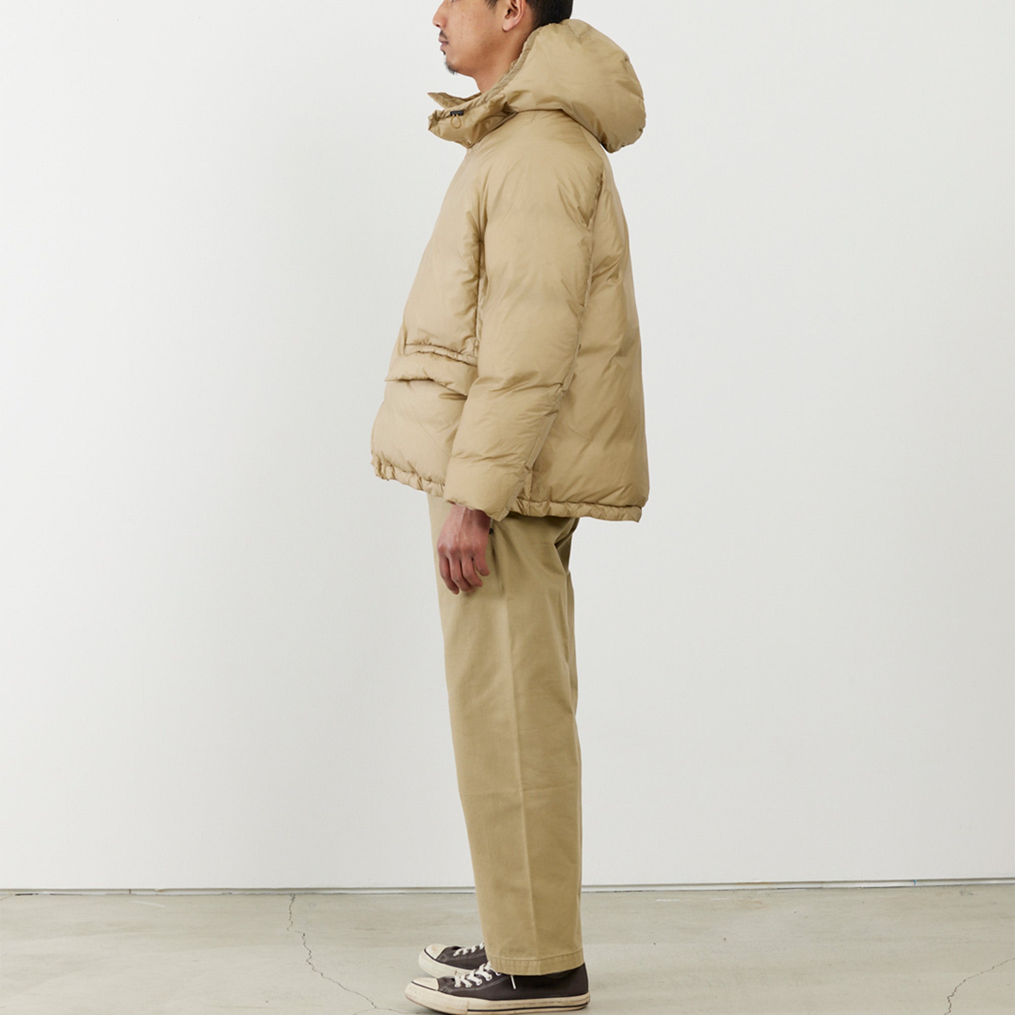 Ultralight nylon outdoor down JKT hoodie