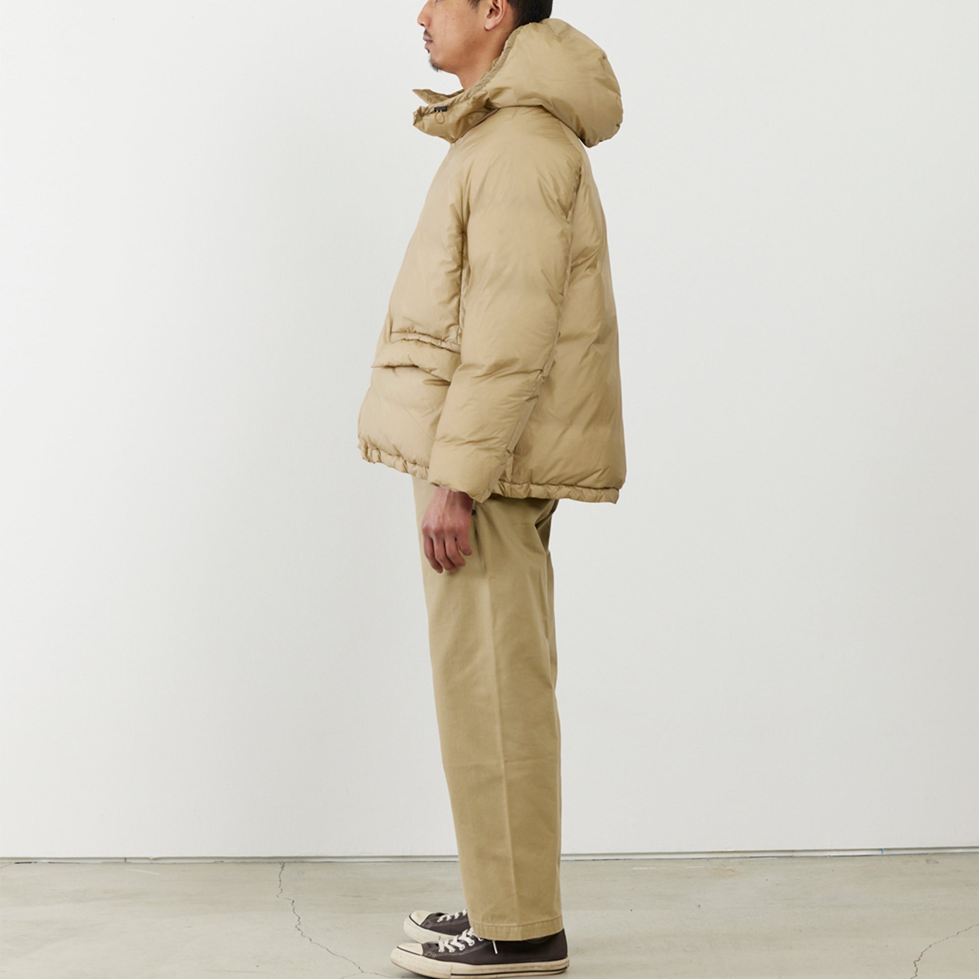 Ultralight nylon outdoor down JKT hoodie