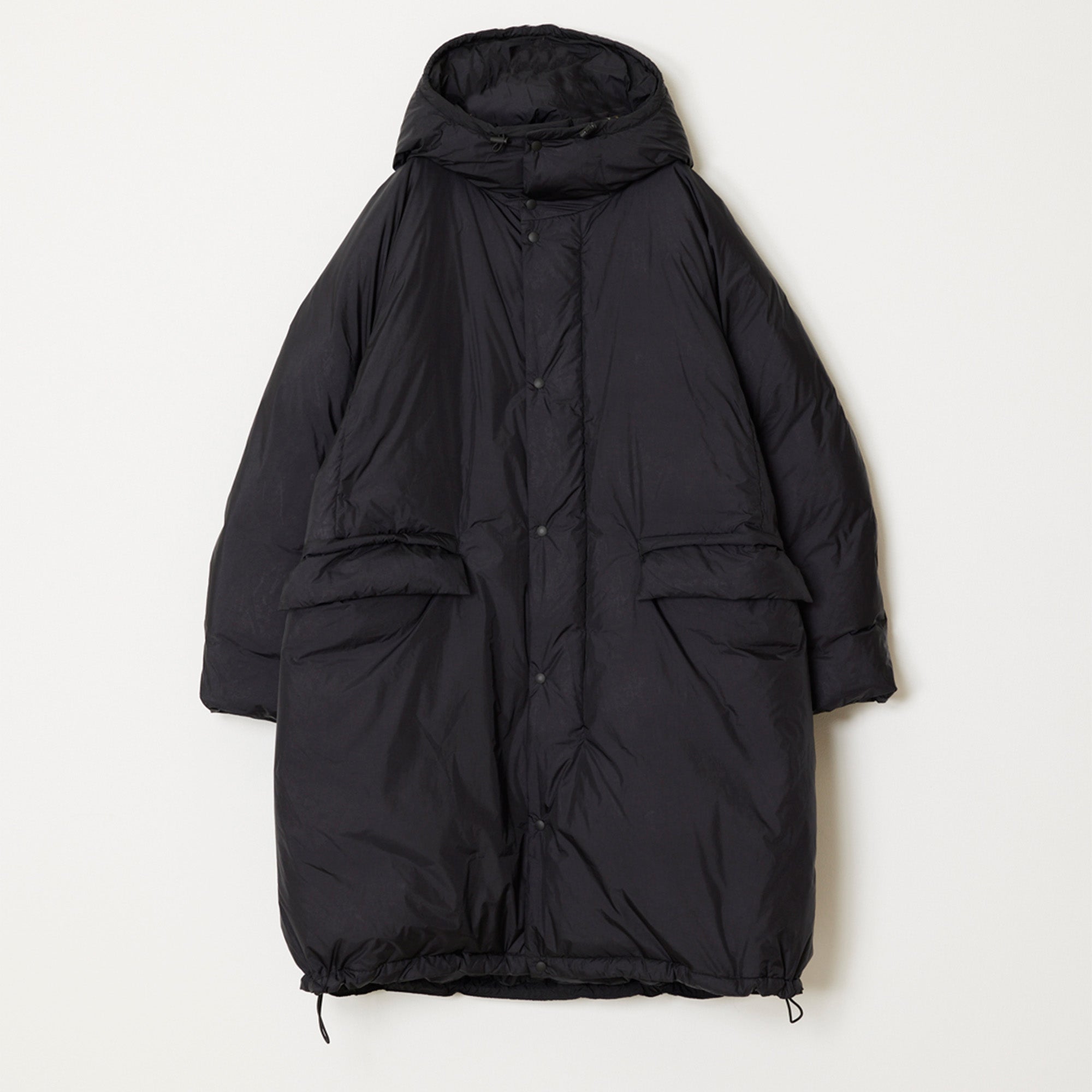 Ultralight nylon outdoor down long JKT hoodie