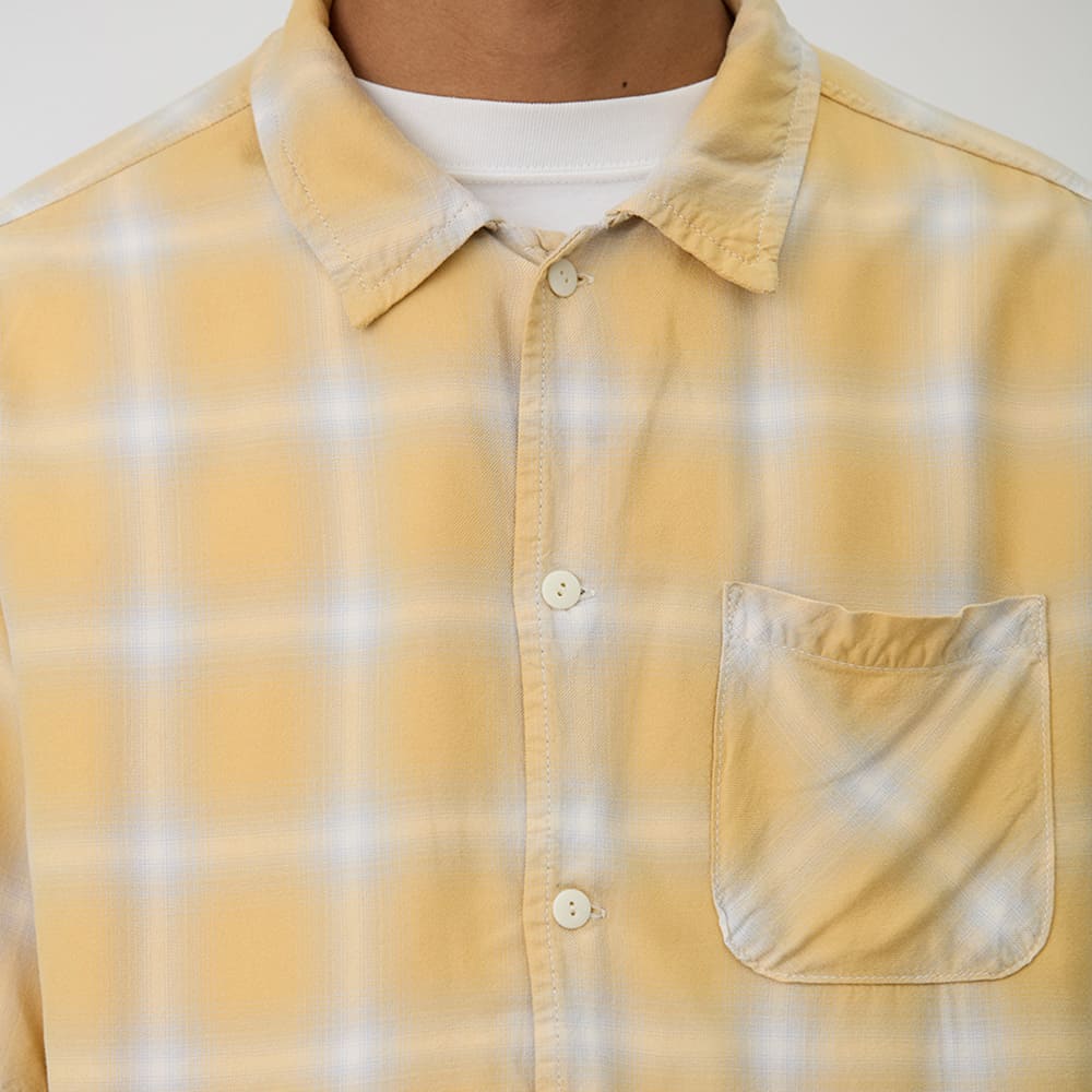 レーヨンツイルオンブレS/Sシャツ