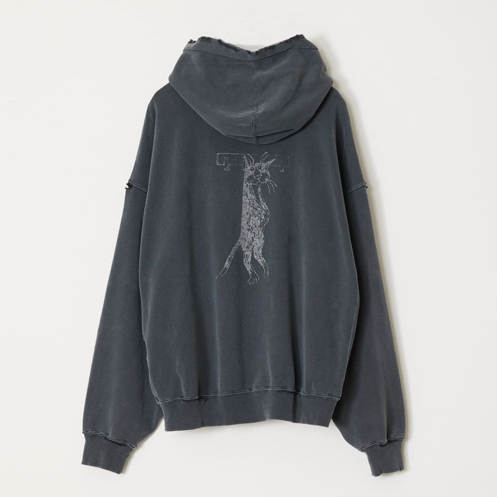 Double SP processed fleece hoodie (BE FREE)