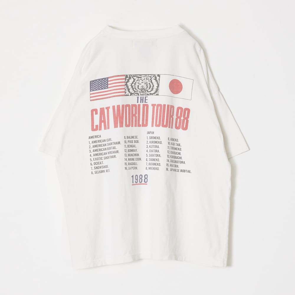 HARD SP가공 20/-천축 BIG 사이즈 T(WORLD TOUR88)