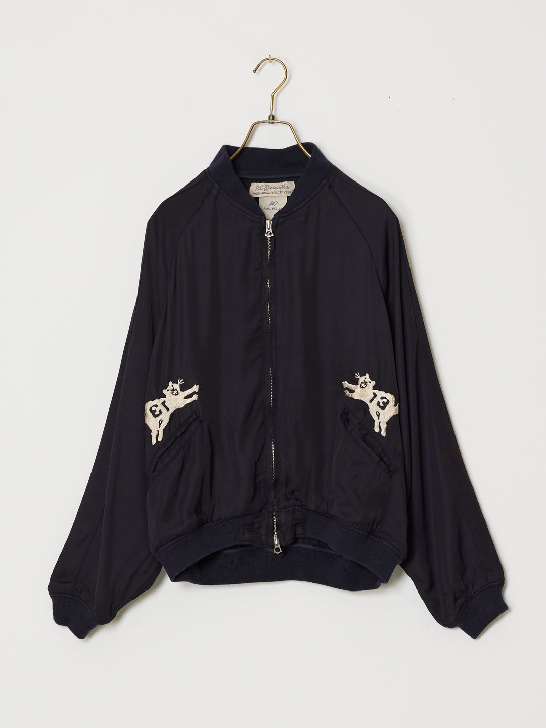 Rayon twill ska jacket (embroidery: tiger)