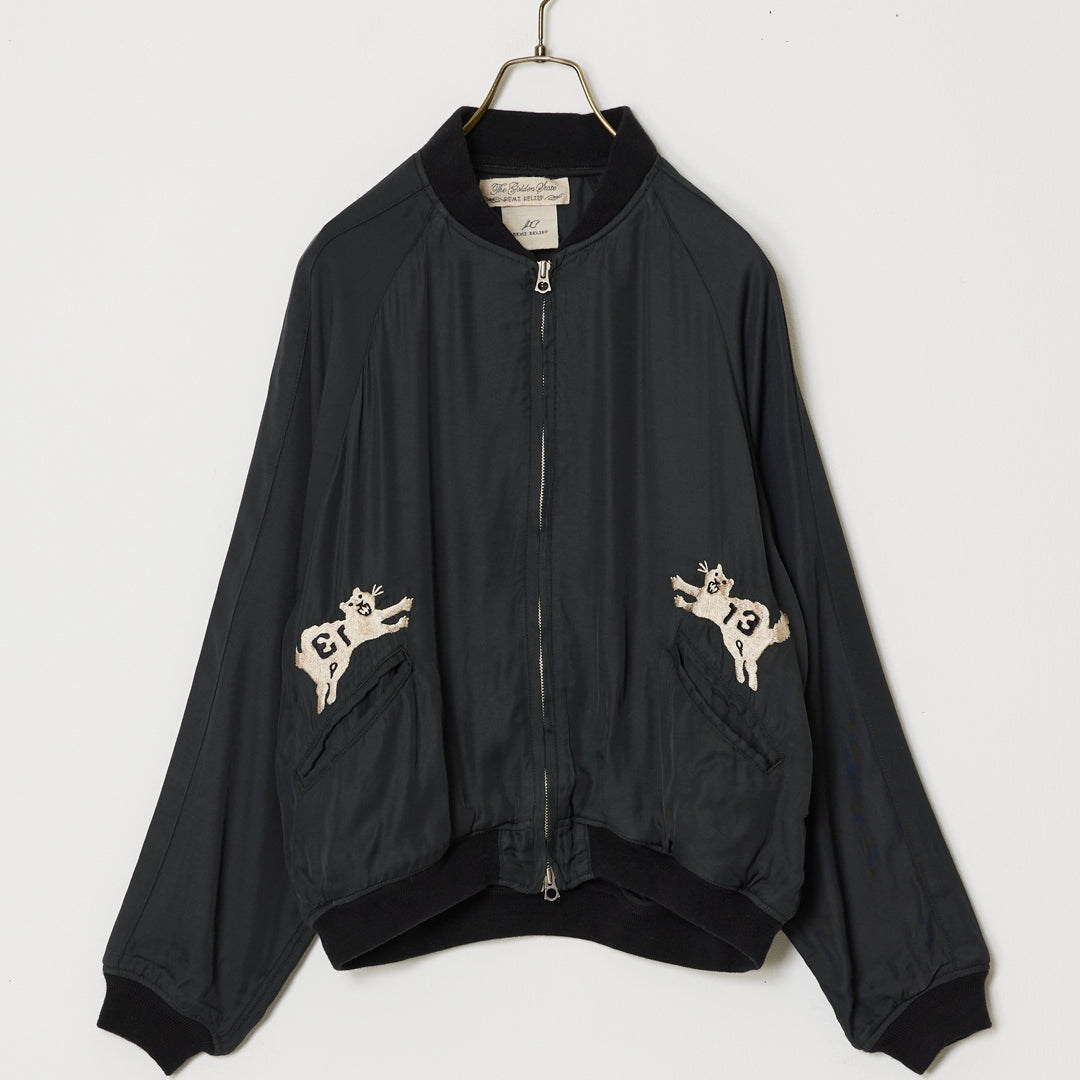 Rayon twill ska jacket (embroidery: tiger)