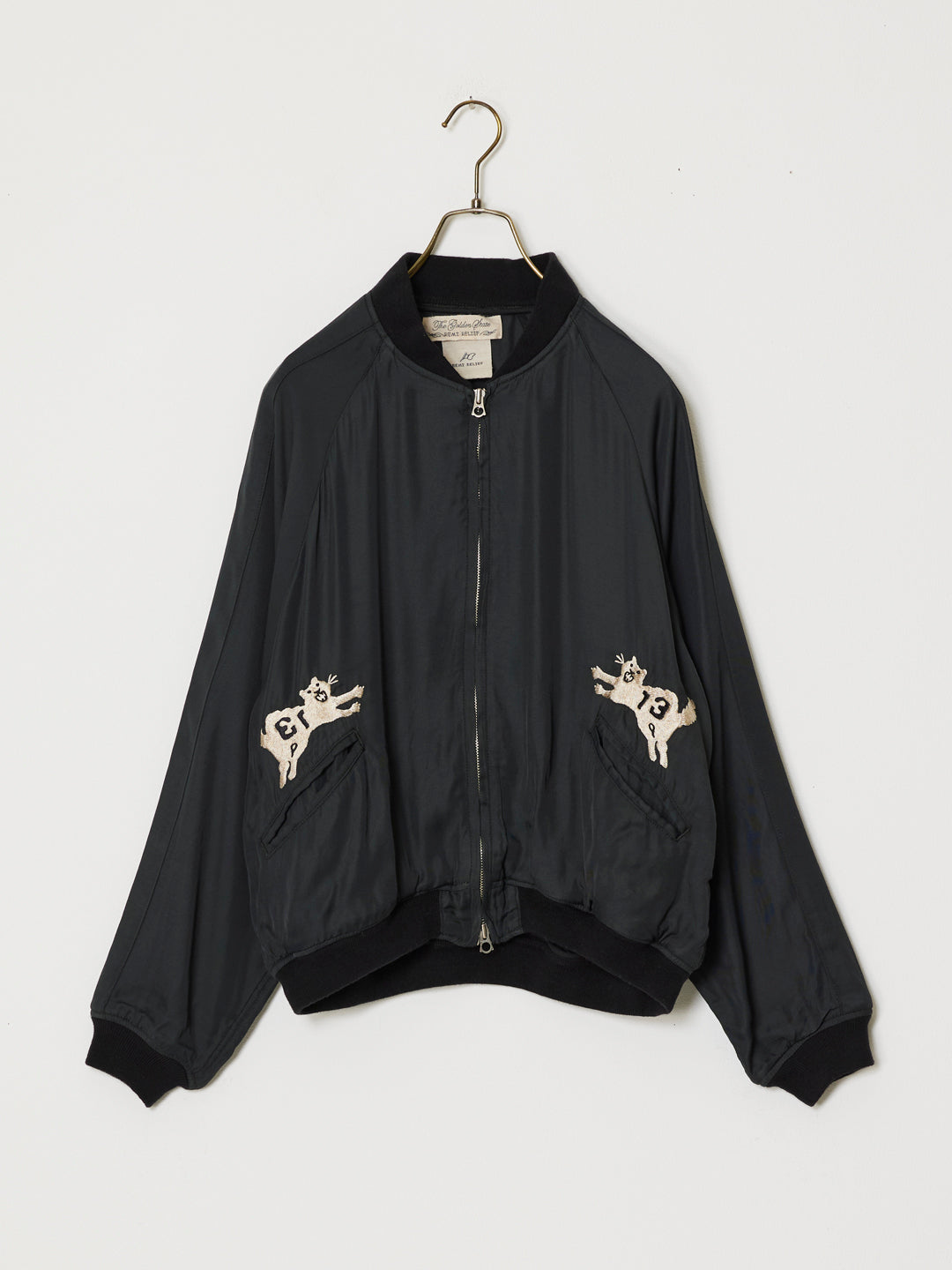 Rayon twill ska jacket (embroidery: tiger)