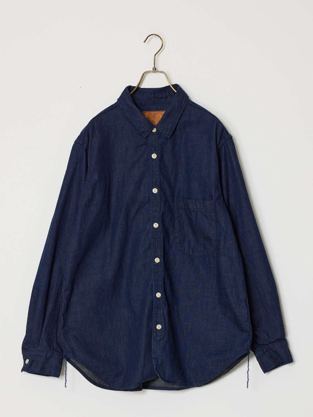 8.5oz DENIM WESTERNSHIRT(チンストラップ) ONEWASH