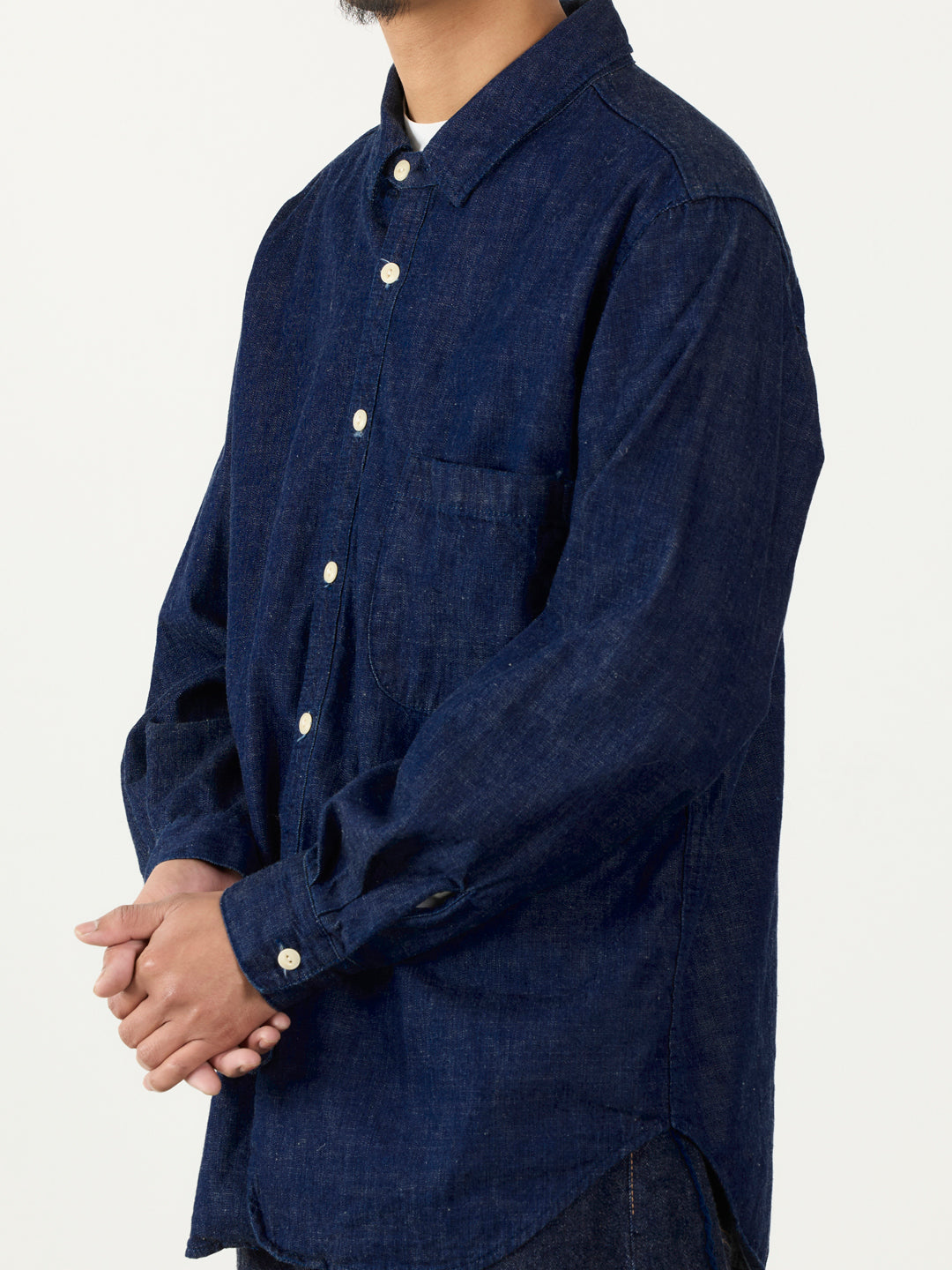 8.5oz DENIM WESTERNSHIRT(チンストラップ) ONEWASH