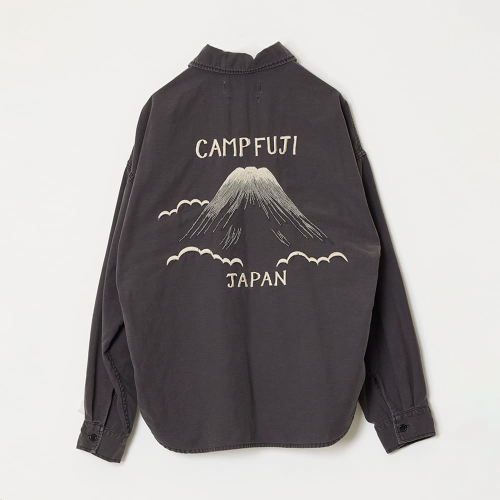 WIDE MILITARY SHIRT (Embroidery: JAPAN)
