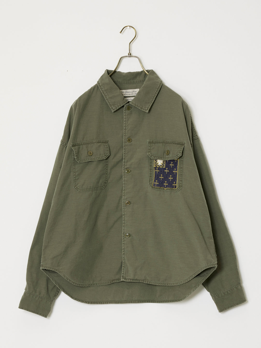 WIDE military shirt (刺繍:JAPAN)