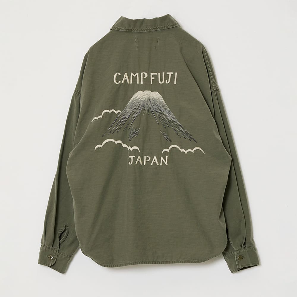 WIDE MILITARY SHIRT(刺繍：JAPAN)