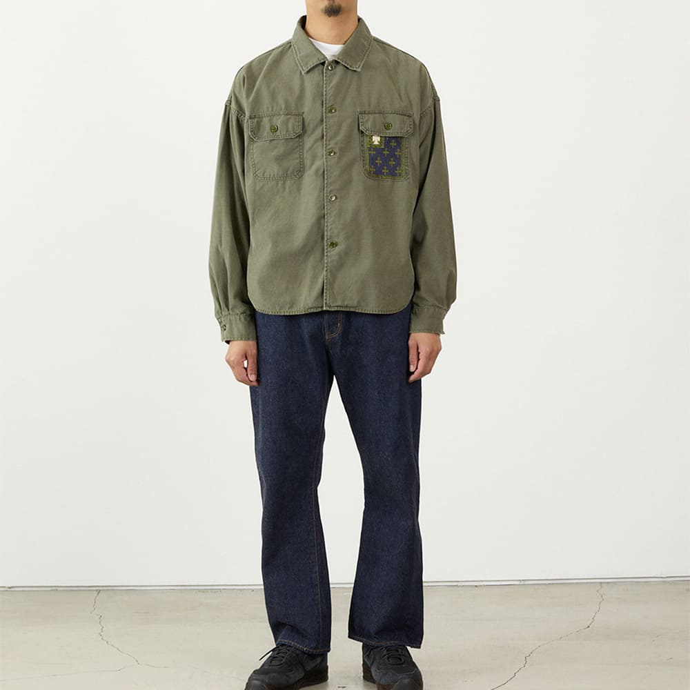 レミレリーフ　WIDE MILITARY SHIRT RN2043SDL REMI RELIEF（レミレリーフ公式サイト）Official Online Store