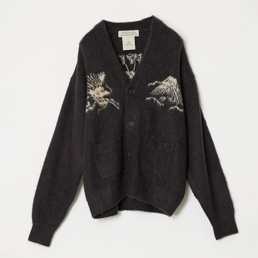 Brushed knit cardigan (skort pattern)