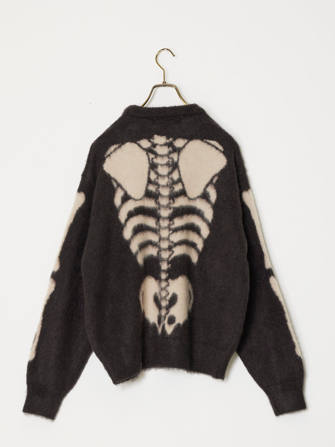 Brushed knit crew (Skull pattern)