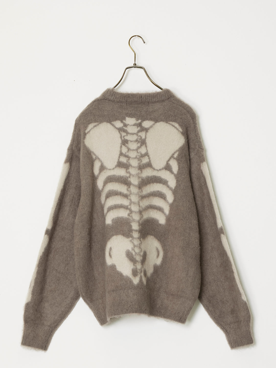 Brushed knit crew (Skull pattern)