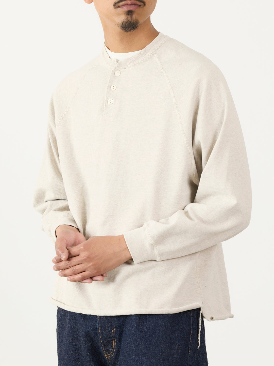 SP Processing 8/Jersey Henley Neck Long T (plain)