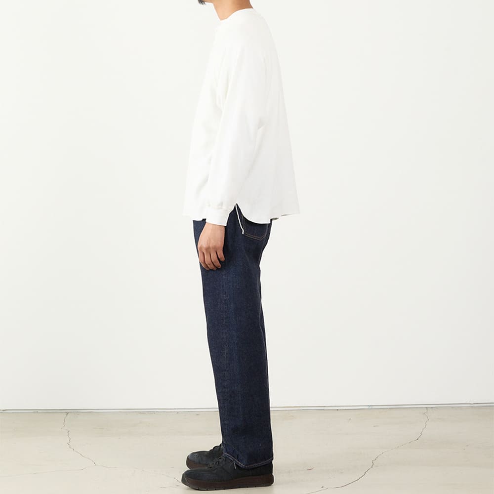 未使用【REMI RELIEF】HENLEY LONG SLEEVE T REMI RELIEF/レミ レリーフ】 W TUCK HENLEY NECK LONGSLEEVE