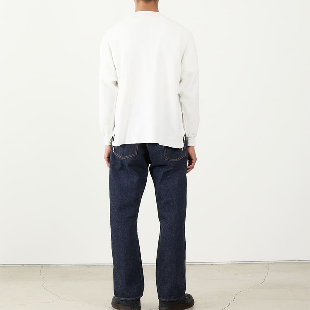 Momo【REMI RELIEF】LONG SLEEVE TEE REMI RELIEF レミレリーフ HARD SP加工 20/-天竺ロンTee 