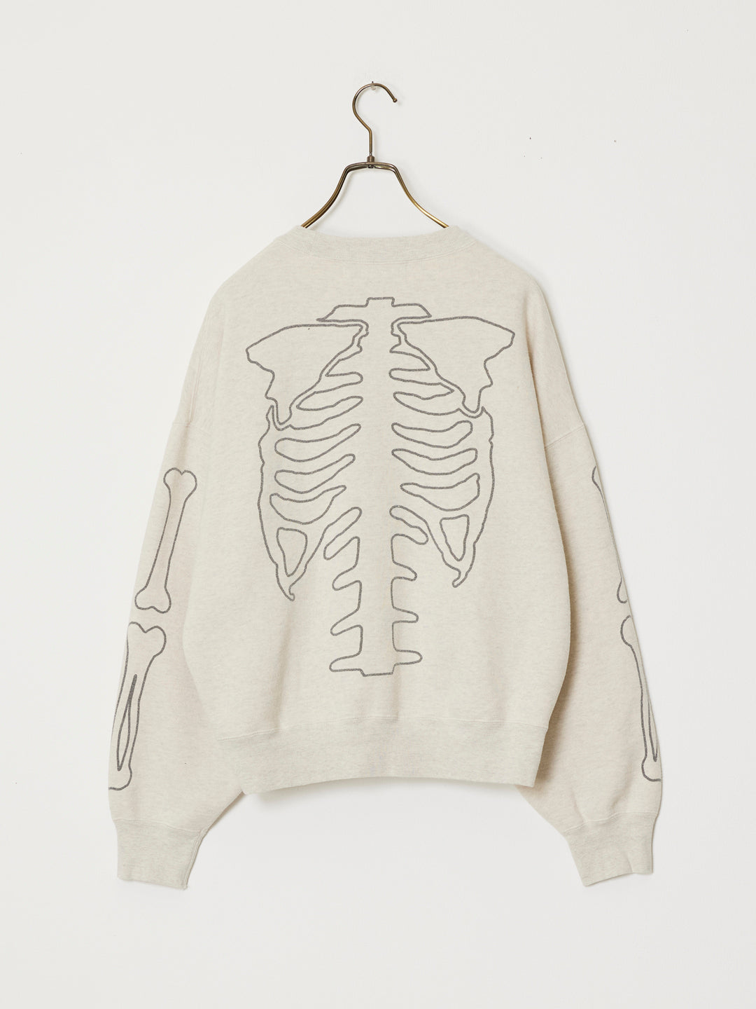 SP processed brushed-lined hoodie (BONE)