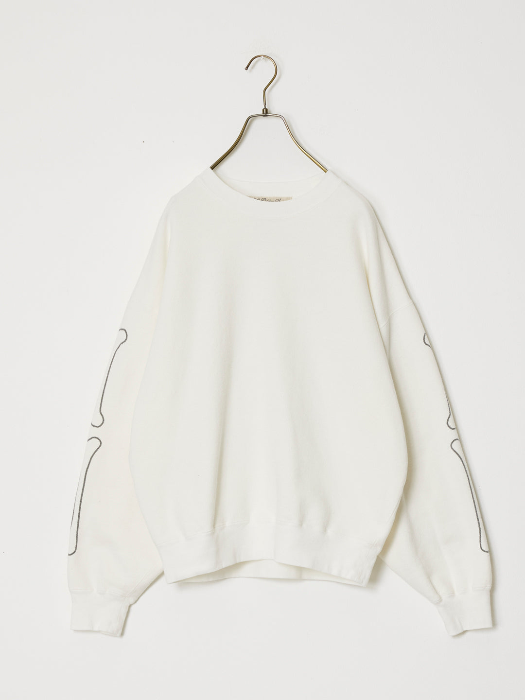 SP processed brushed-lined hoodie (BONE)