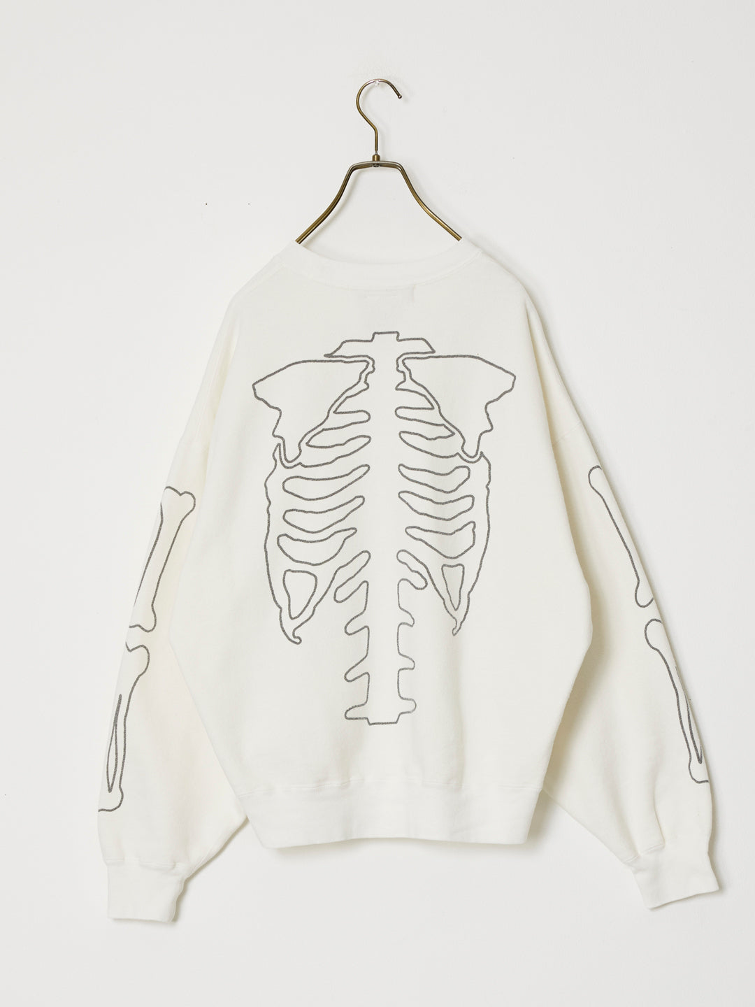 SP processed brushed-lined hoodie (BONE)