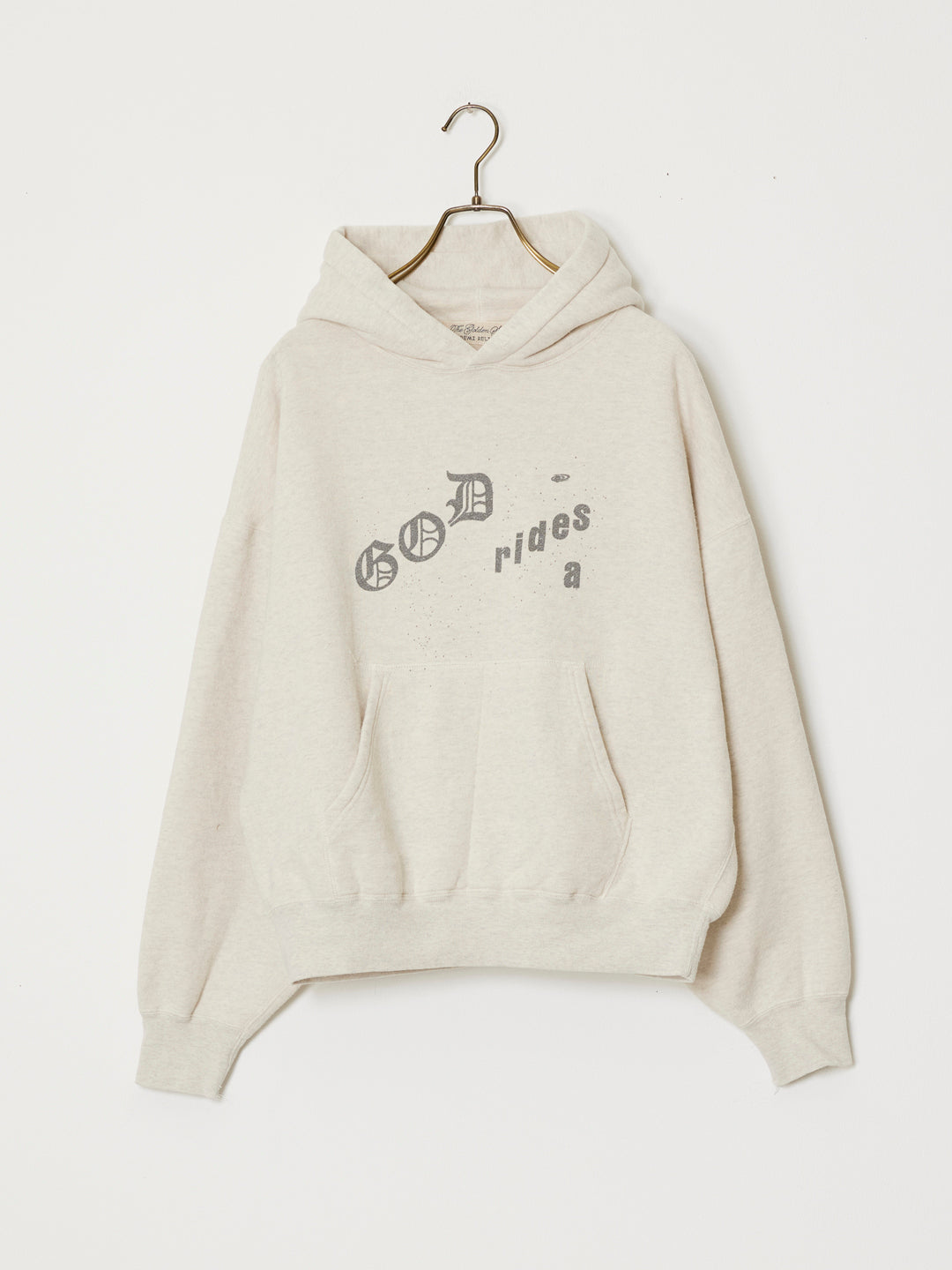 SP processed brushed-lined hoodie (GOD rides a)